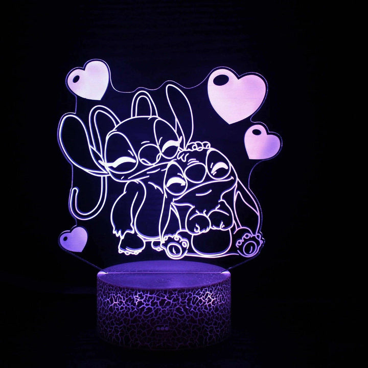 3D Illusion Stitch Light Remote & Touch Lamp - Clokari