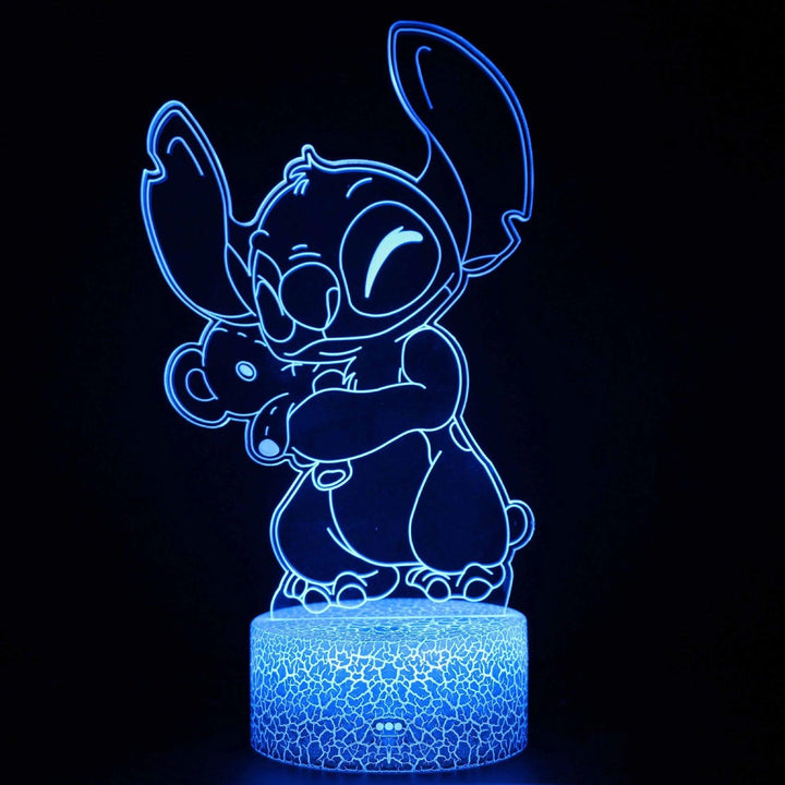 3D Illusion Stitch Light Remote & Touch Lamp - Clokari