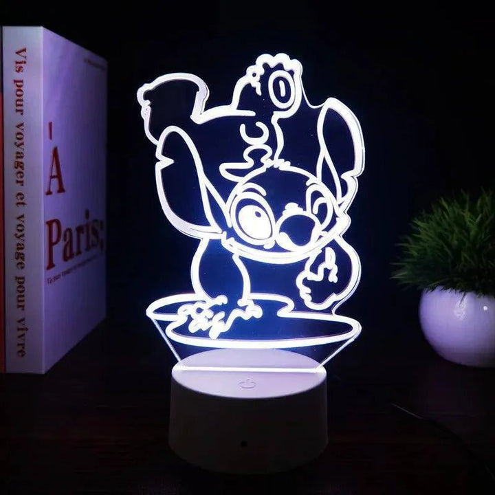 3D Illusion Stitch Light Remote & Touch Lamp - Clokari