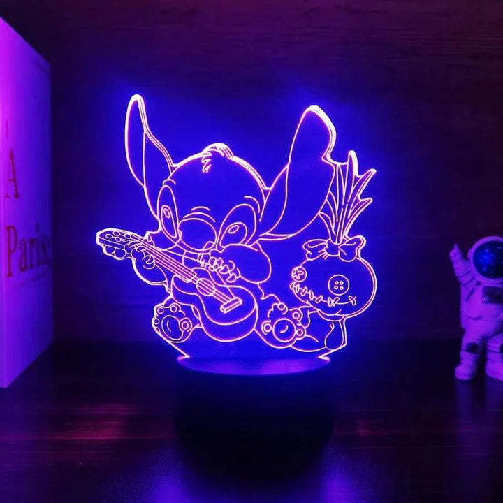 3D Illusion Stitch Light Remote & Touch Lamp - Clokari