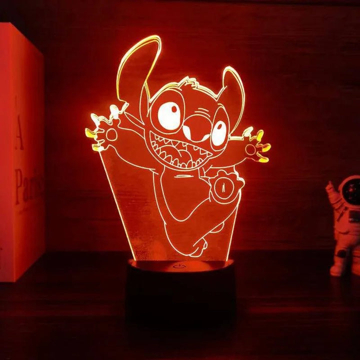 3D Illusion Stitch Light Remote & Touch Lamp - Clokari