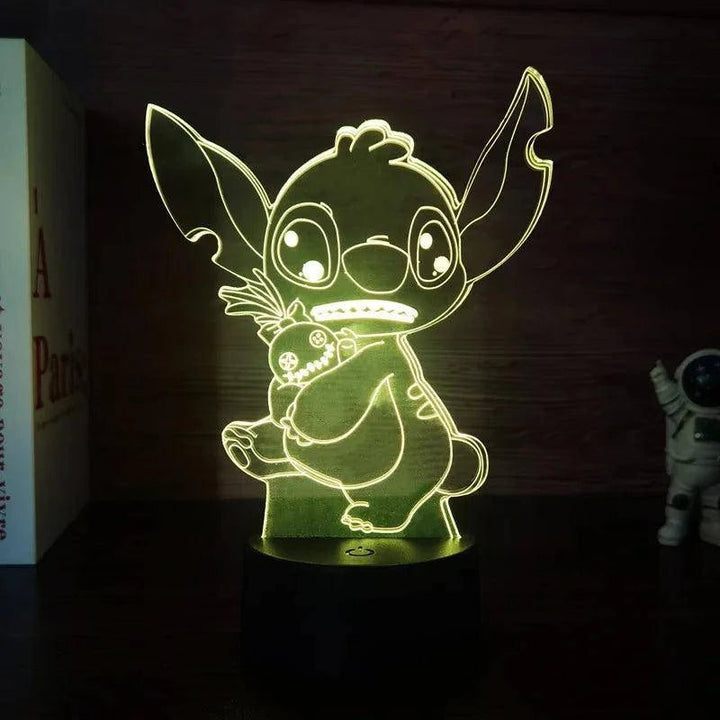 3D Illusion Stitch Light Remote & Touch Lamp - Clokari