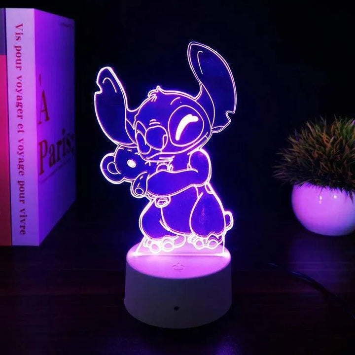 3D Illusion Stitch Light Remote & Touch Lamp - Clokari