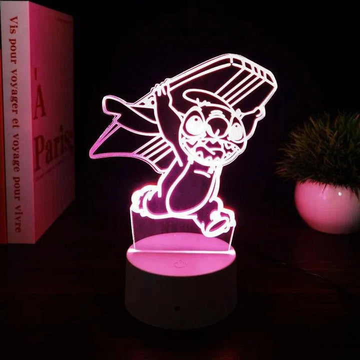 3D Illusion Stitch Light Remote & Touch Lamp - Clokari