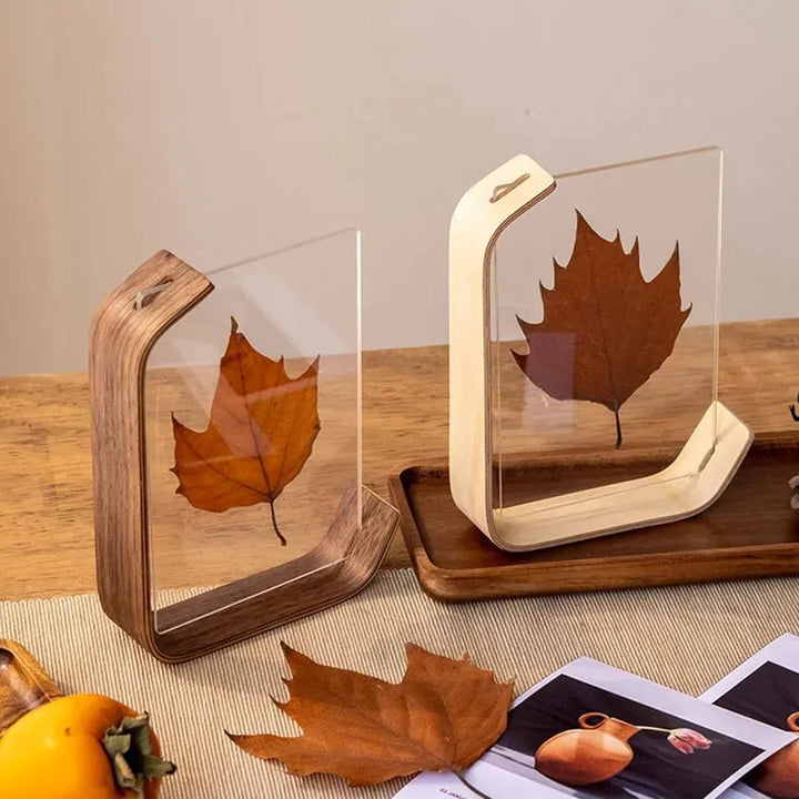 Acrylic Wooden Photo Frame – DIY Herbarium & Picture Display - Clokari