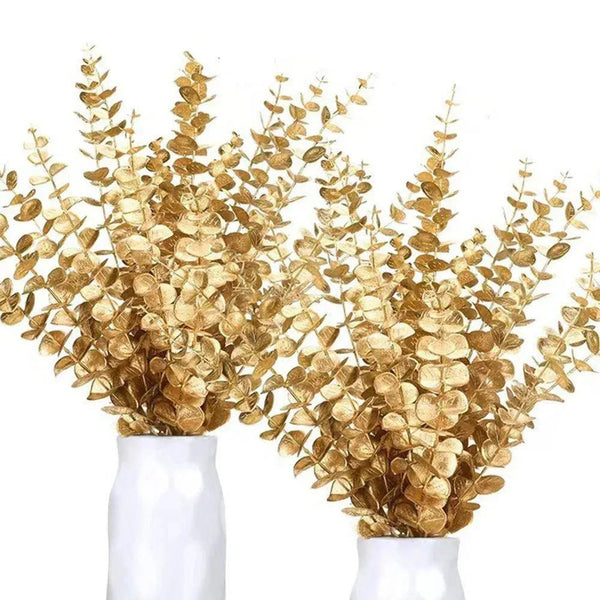 Gold Eucalyptus Stems – 20PCS - Clokari