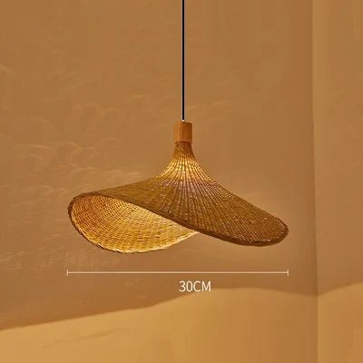 Hand - Knitted Weaving Pendant Lamp – Elegant Hanging Light - Clokari