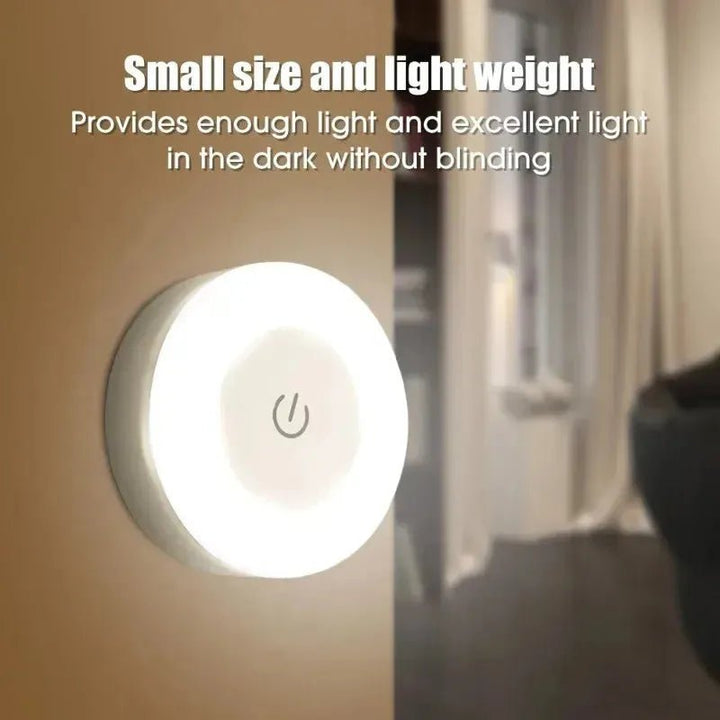 LED Touch Night Light – 3 - Mode Dim, USB Rechargeable, Portable. - Clokari