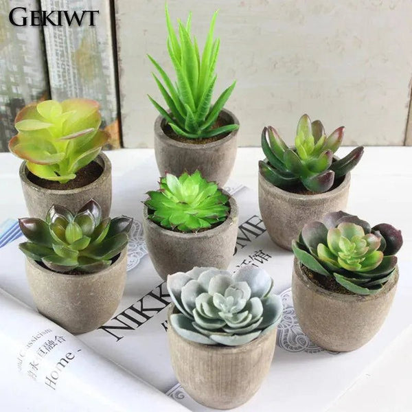 Mini Faux Succulent Decor - Clokari