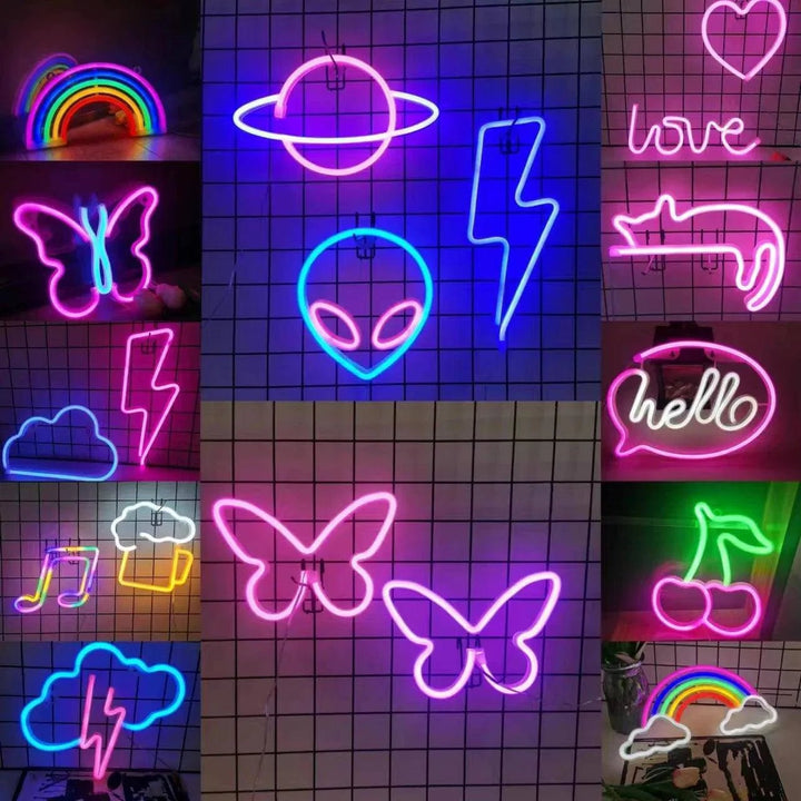 Neon LED Wall Light - Clokari